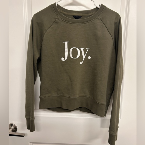 [S] Green Joy J.Crew Sweatshirt - Picture 1 of 5